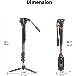 Cayer CF34 Carbon Fiber Camera Monopod Kit Cayer CF34 Carbon Fiber Camera Monopod Kit